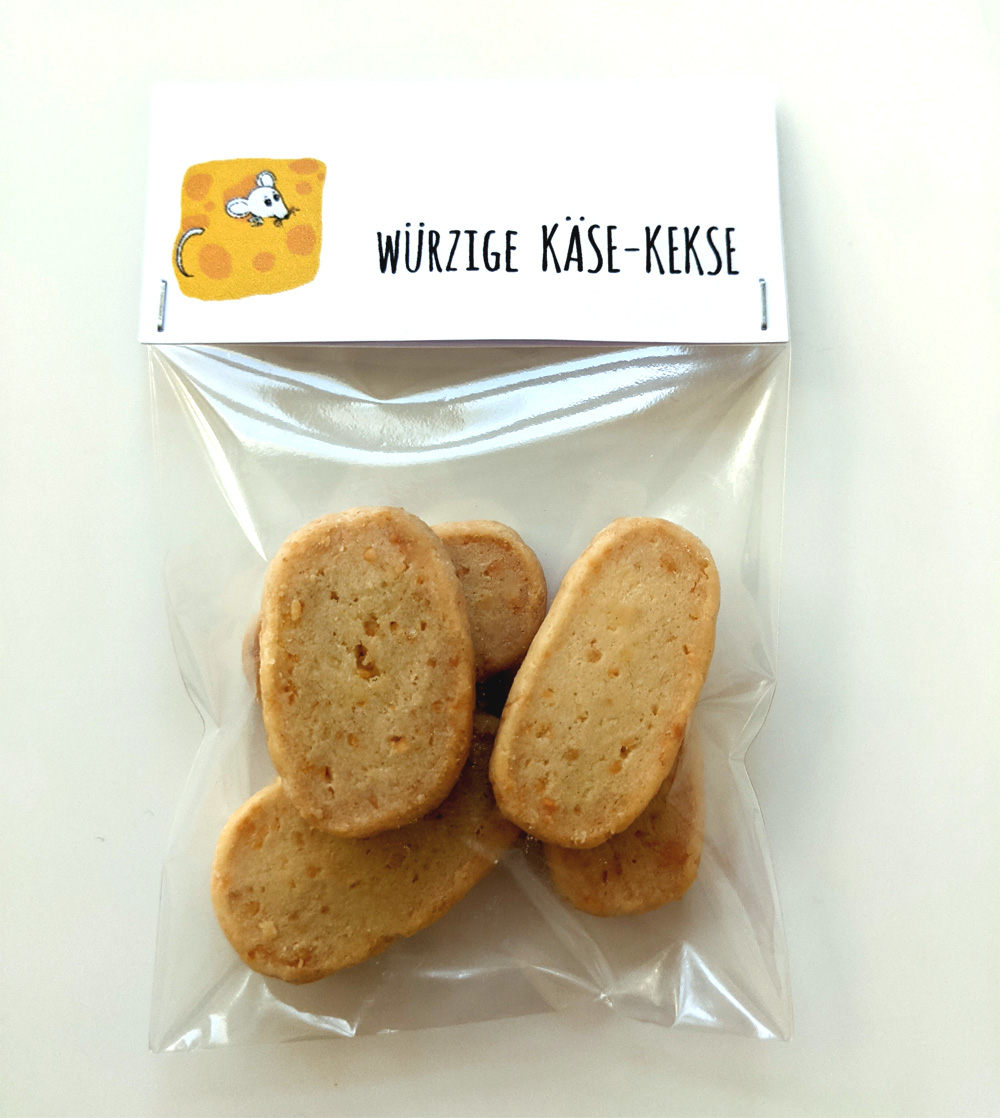 würzige käse-kekse handgemacht