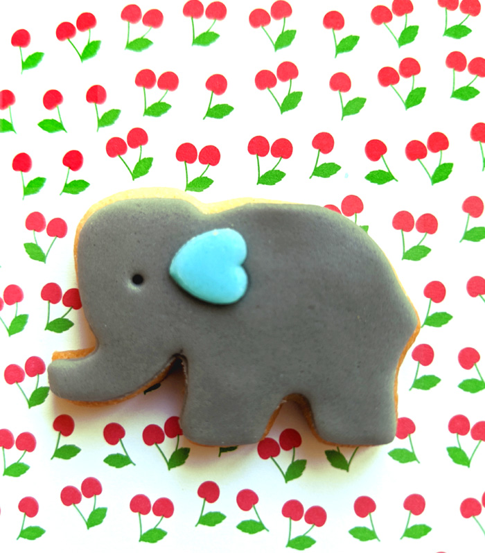 handgemachte Kekse Motiv Elefant