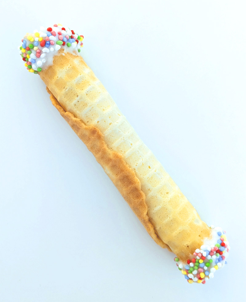 waffelröllchen als glückskeks mit wunschtext