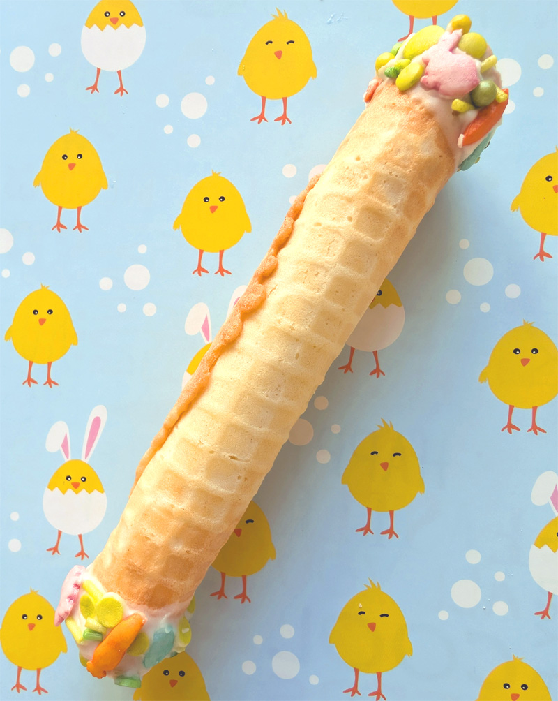 waffelröllchen als glückskeks mit wunschtext