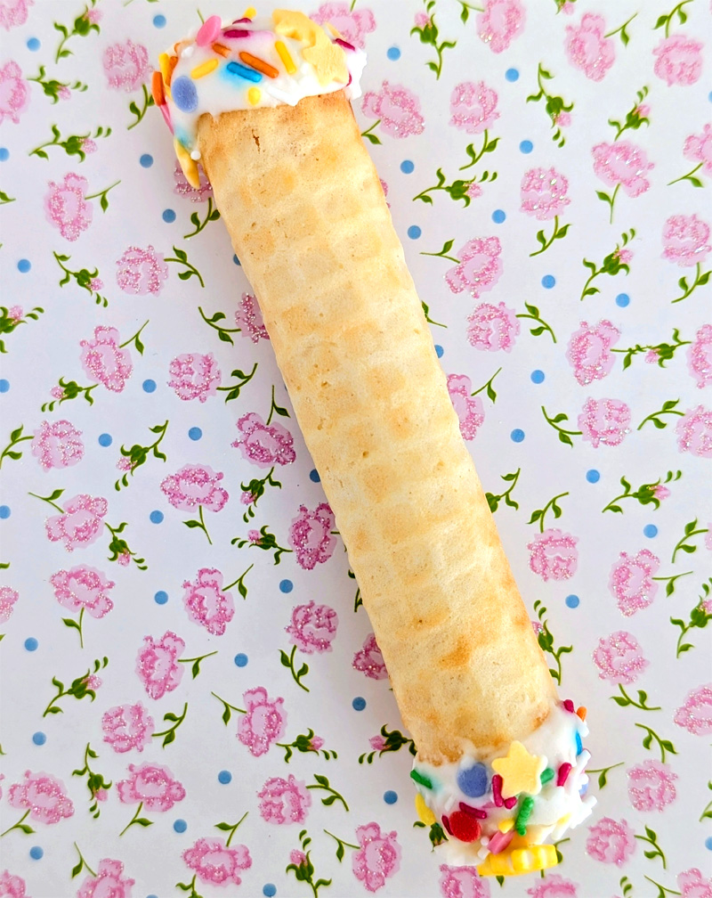 waffelröllchen als glückskeks mit wunschtext