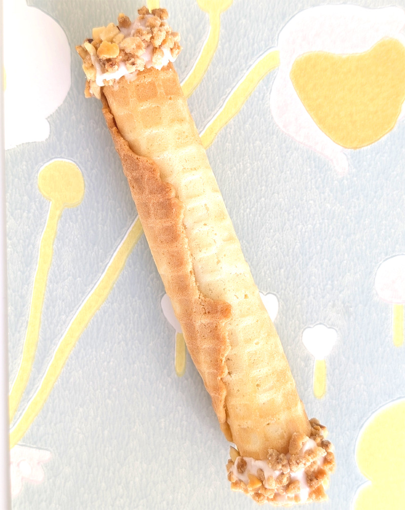 waffelröllchen als glückskeks mit wunschtext