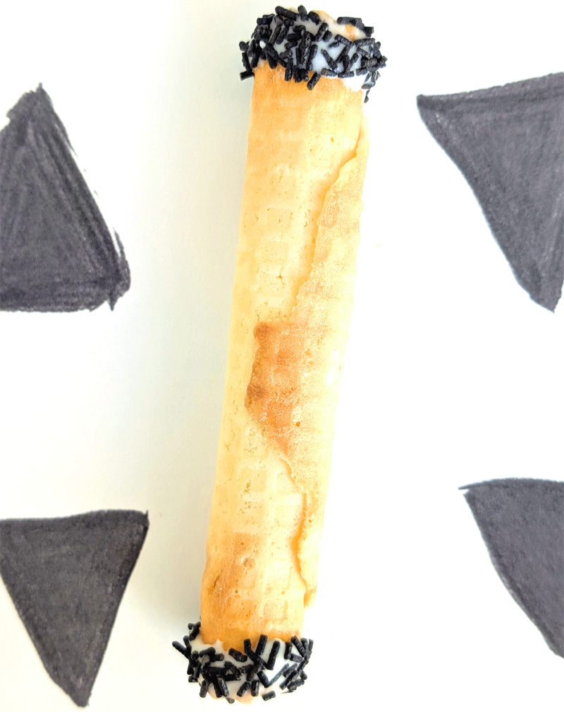 waffelröllchen als glückskeks mit wunschtext